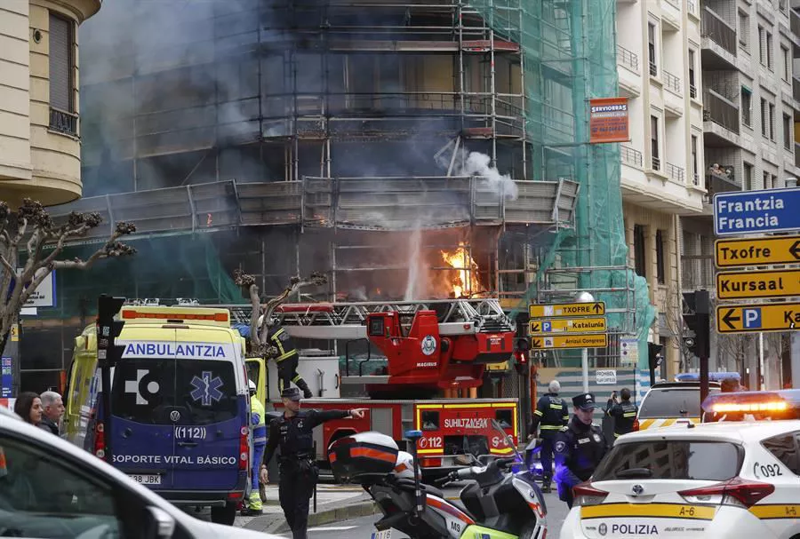 Incendio en San Sebastián (EFE)