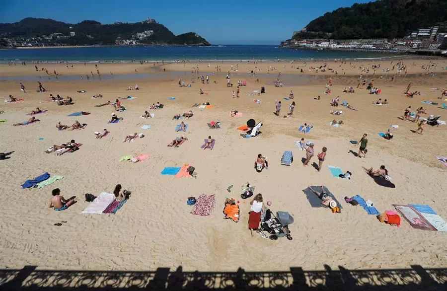 Playa de la Concha, en San Sebastián. Foto de archivo: EITB Media