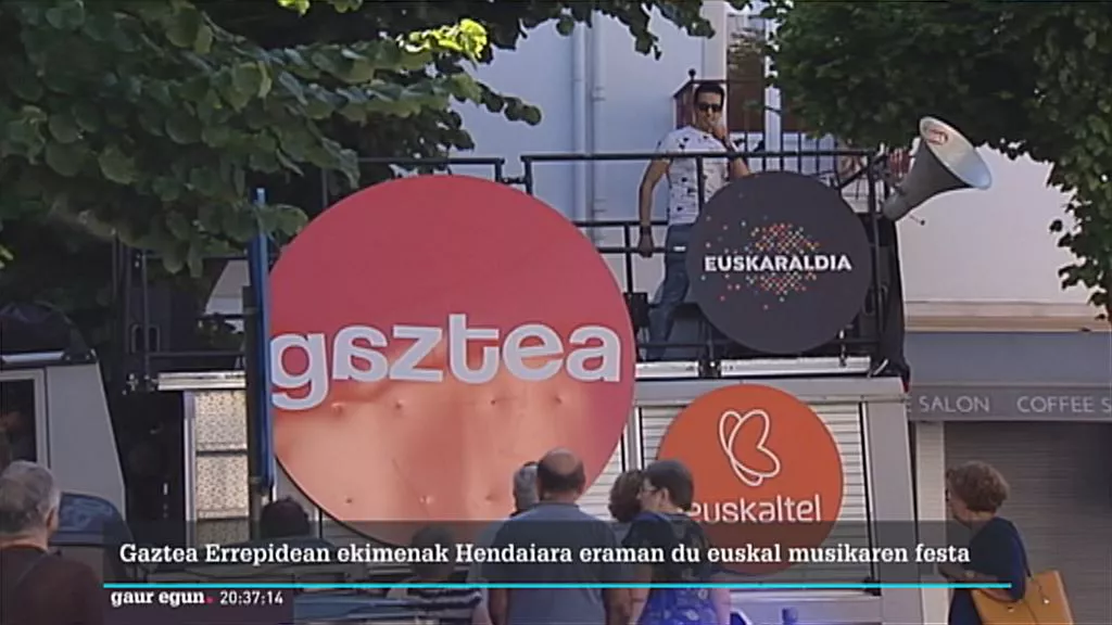Gaztea-ren kamioi ibiltaria, Hendaiako kaleetan.