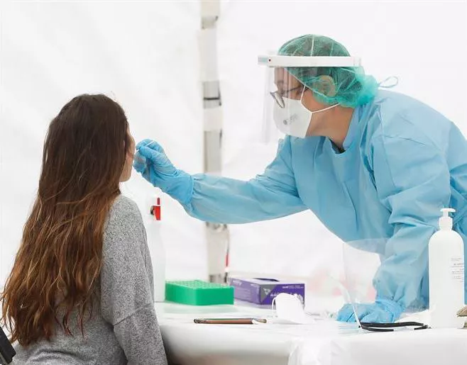 Ordizian egindako PCR proba baten argazkia.