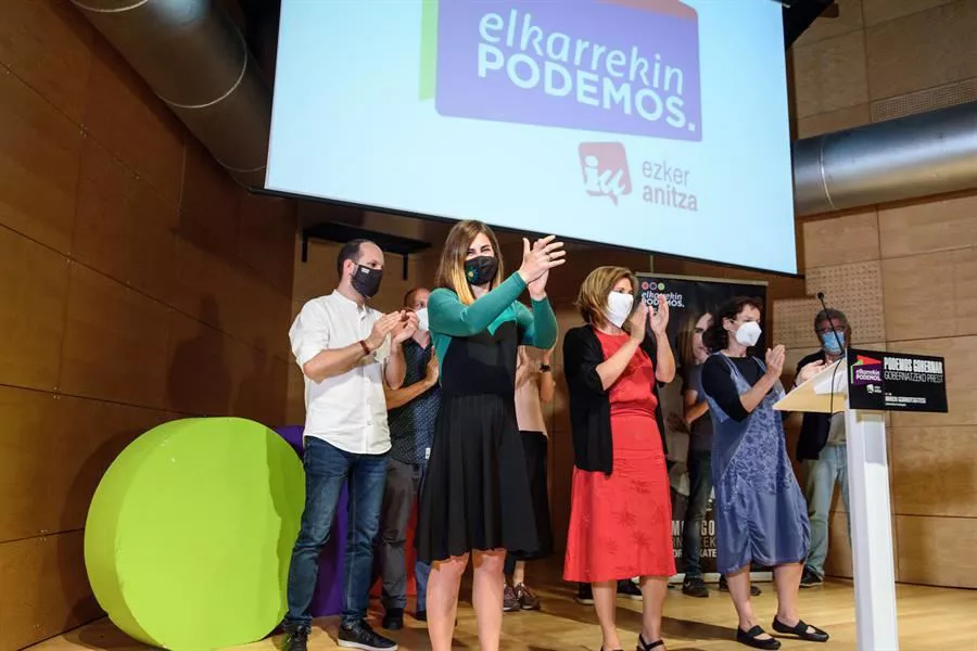 ELKARREKIN PODEMOS NOCHE ELECTORAL HAUTESKUNDE GAUA EFE