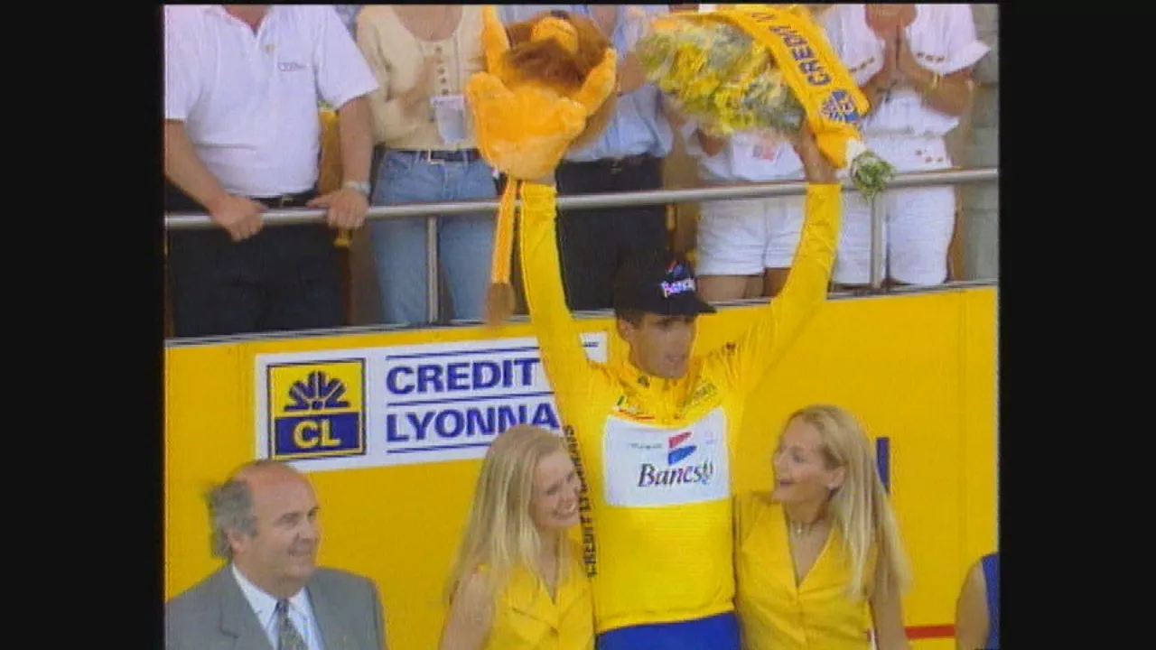 Miguel Indurain. Bideotik hartutako argazkia