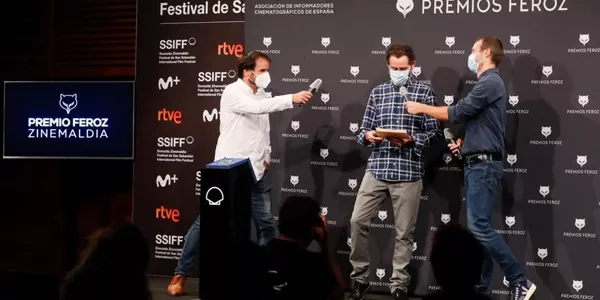 Aitor Arregi, Jon Garaño eta Jose Mari Goenaga. Argazkia: EFE