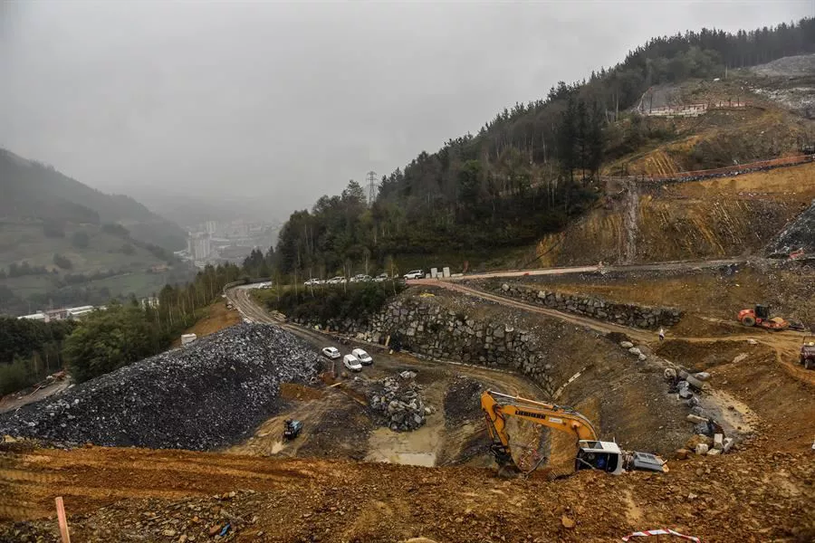 Vertedero de Zaldibar. Foto: EFE