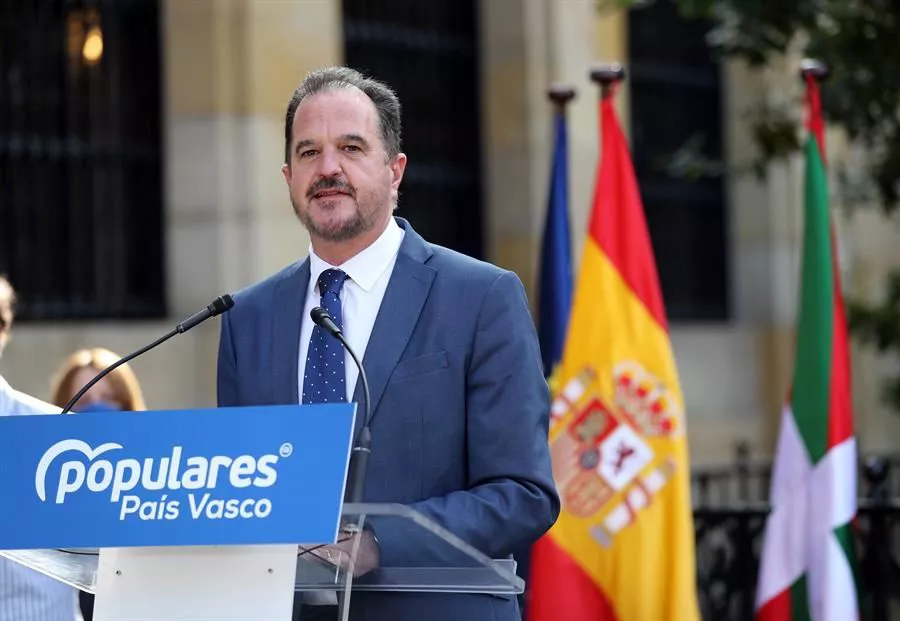 Carlos Iturgaiz PPren EAEko presidentea, Gernikan. Argazkia: Efe