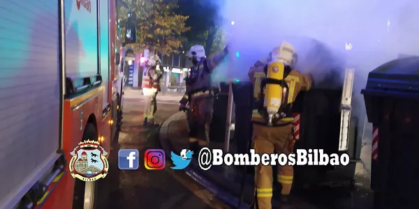 Istiluak Bilbon. Argazkia: @BomberosBilbao
