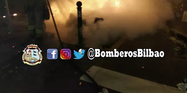 Istiluak Bilbon. Argazkia: @BomberosBilbao