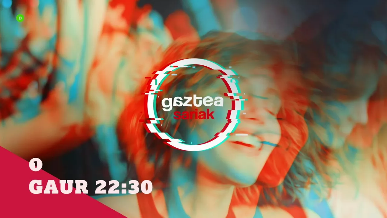 Gaztea Sarien gala iragartzeko irudia, EITBren bideo batetik ateratakoa