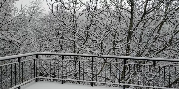 Nieve en Ezkurra. Foto: Luis Dadebat