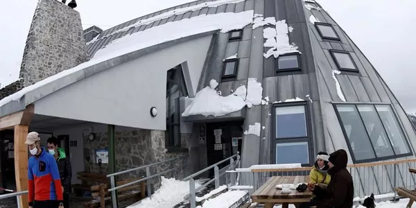 Nieve en Belaua. Foto: EFE