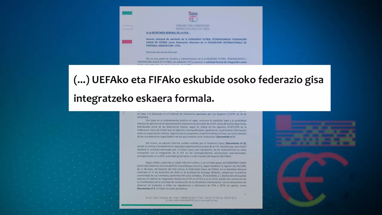 EUSKADIKO FUTBOL FEDERAZIOA AGIRIA UEFA FIFA GE