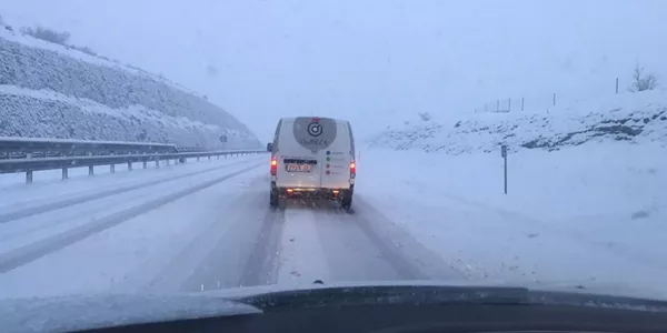 La AP-1, a la altura de Luko (Álava). Foto: EITB MEDIA