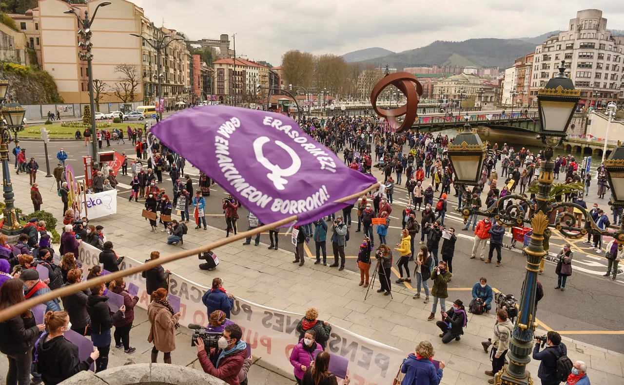 Protesta en Bilbao