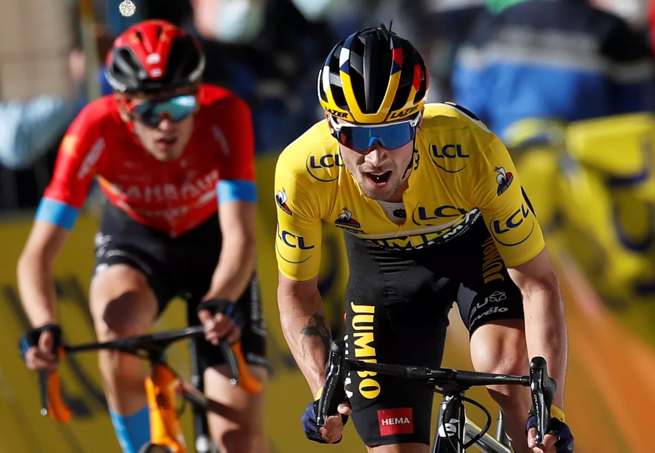 Primoz Roglic durante la París-Niza de 2022
