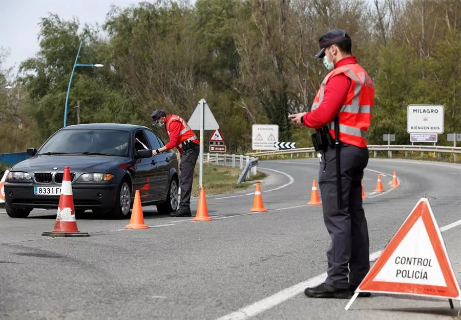 FORUZAINGOA POLICÍA FORAL KONTROLA KONTROL TRAFIKO MILAGRO