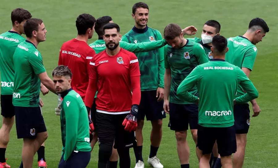 Último entreno de la Real