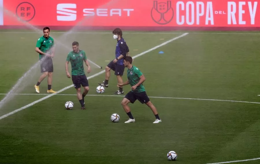 Último entreno de la Real