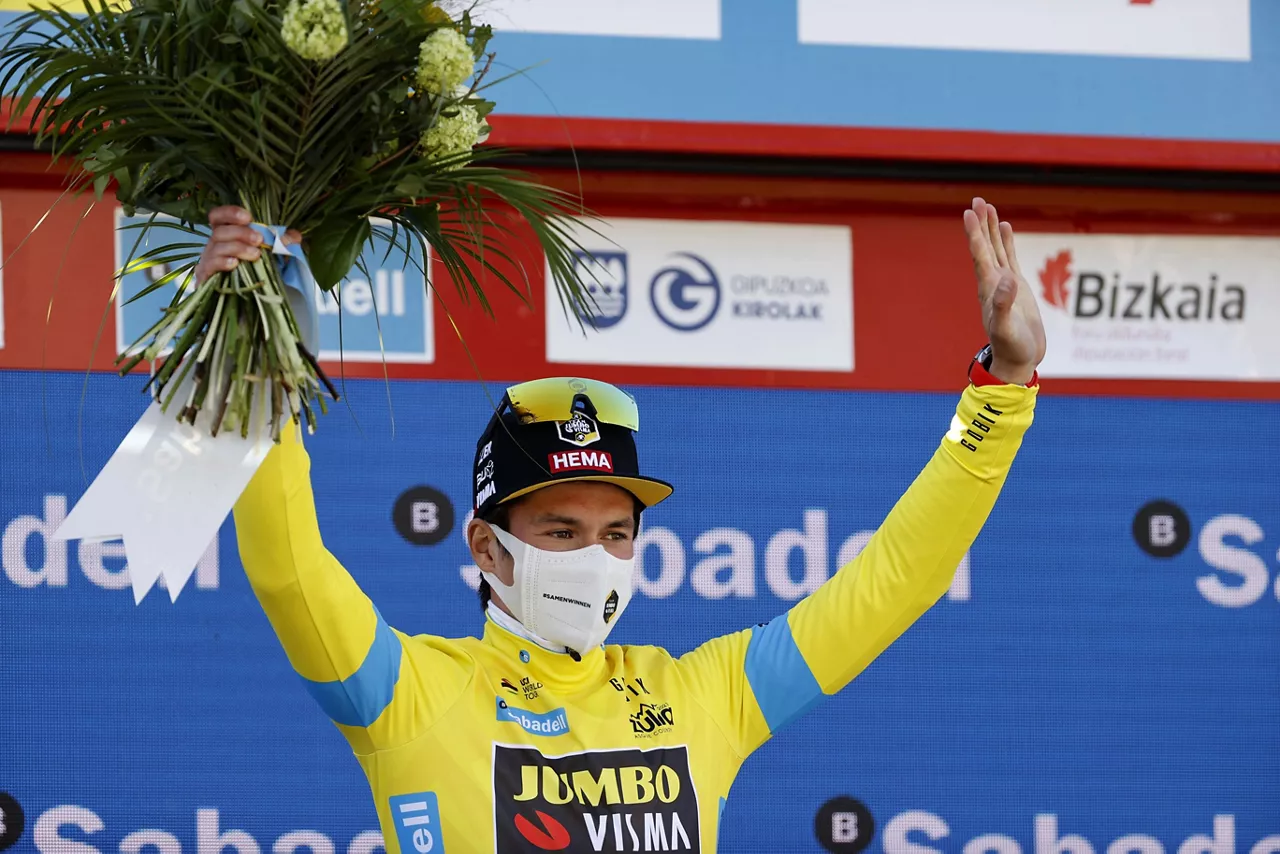 Roglic, 2021eko Itzuliko podiumean.