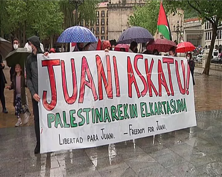 Concentración en Bilbao a favor de la libertad de Juana Ruiz