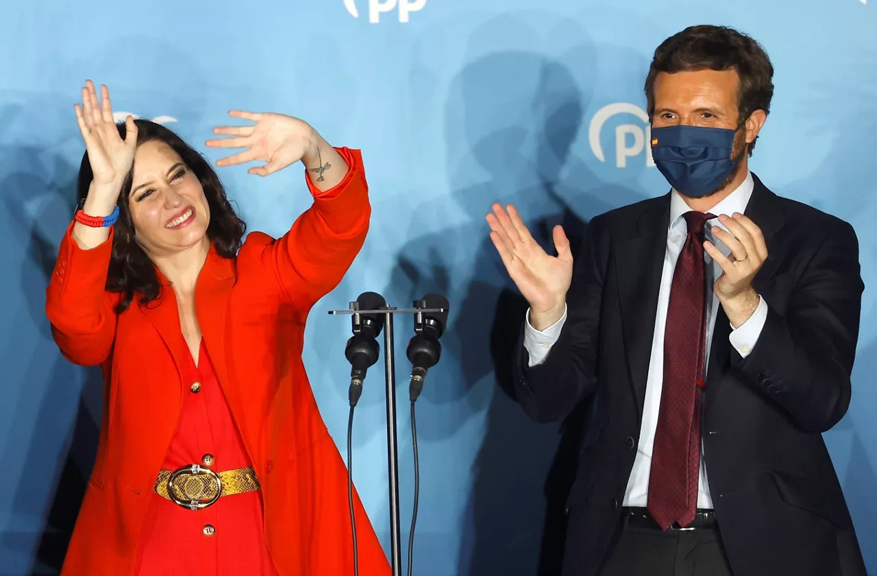Isabel Díaz Ayuso y Pablo Casado en una foto de archivo de EFE