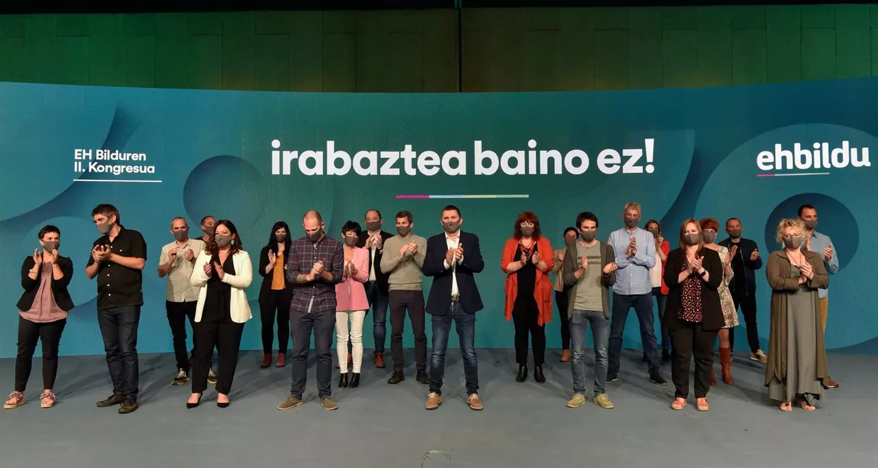 La dirección de EH Bildu, en el Congreso celebrado el pasado año. Foto: EFE