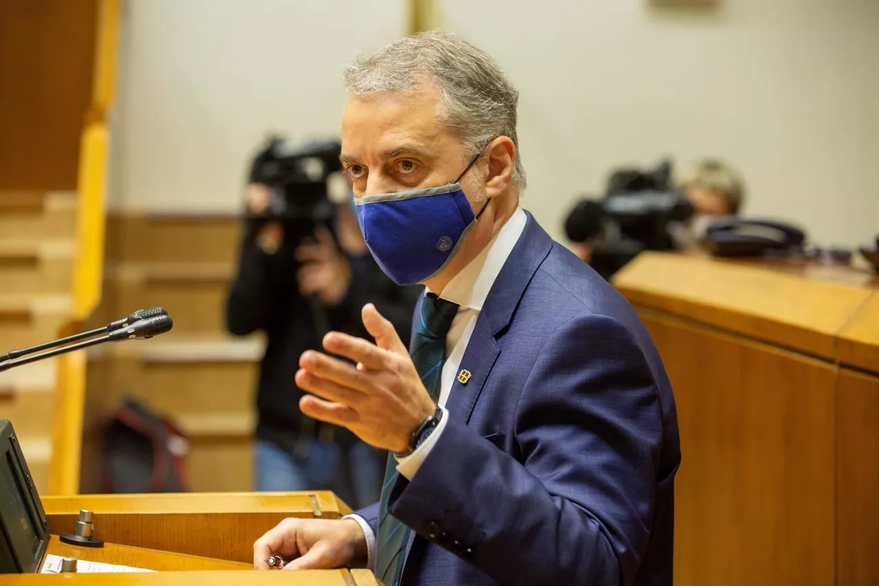 Iñigo Urkullu en el Parlamento Vasco.