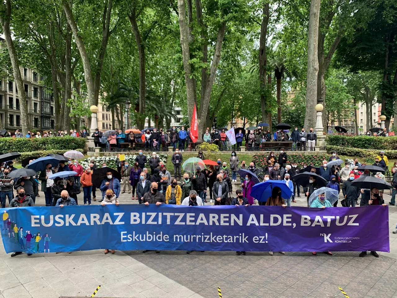 Kontseiluaren protesta Bilbon. Artxiboko argazkia