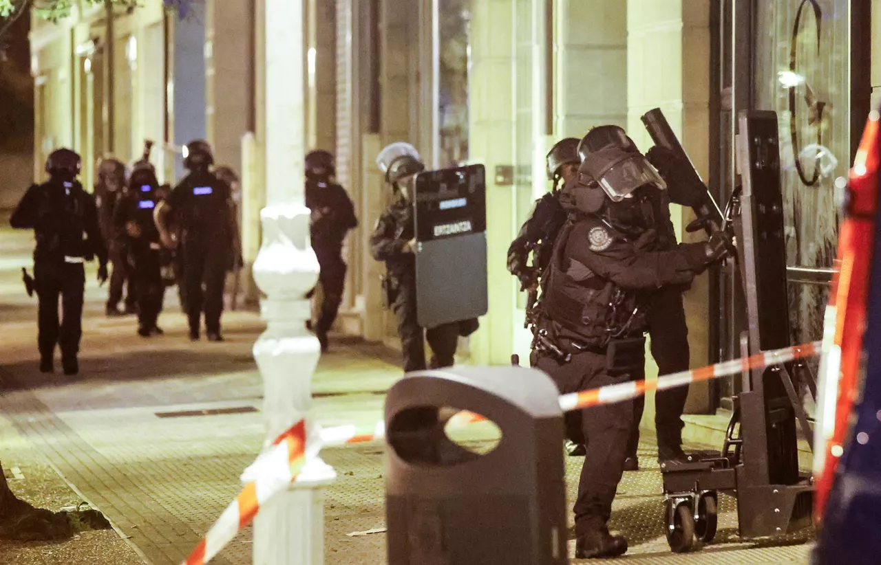 San Sebastián, anoche (EFE)