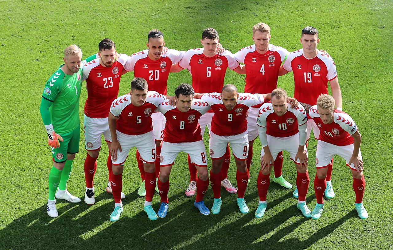 Eurocopa 2020. La selección de Dinamarca. Foto: EFE
