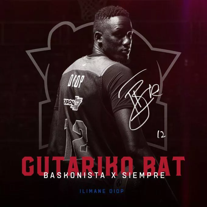 Imagen de Baskonia para despedir a Ilimane Diop