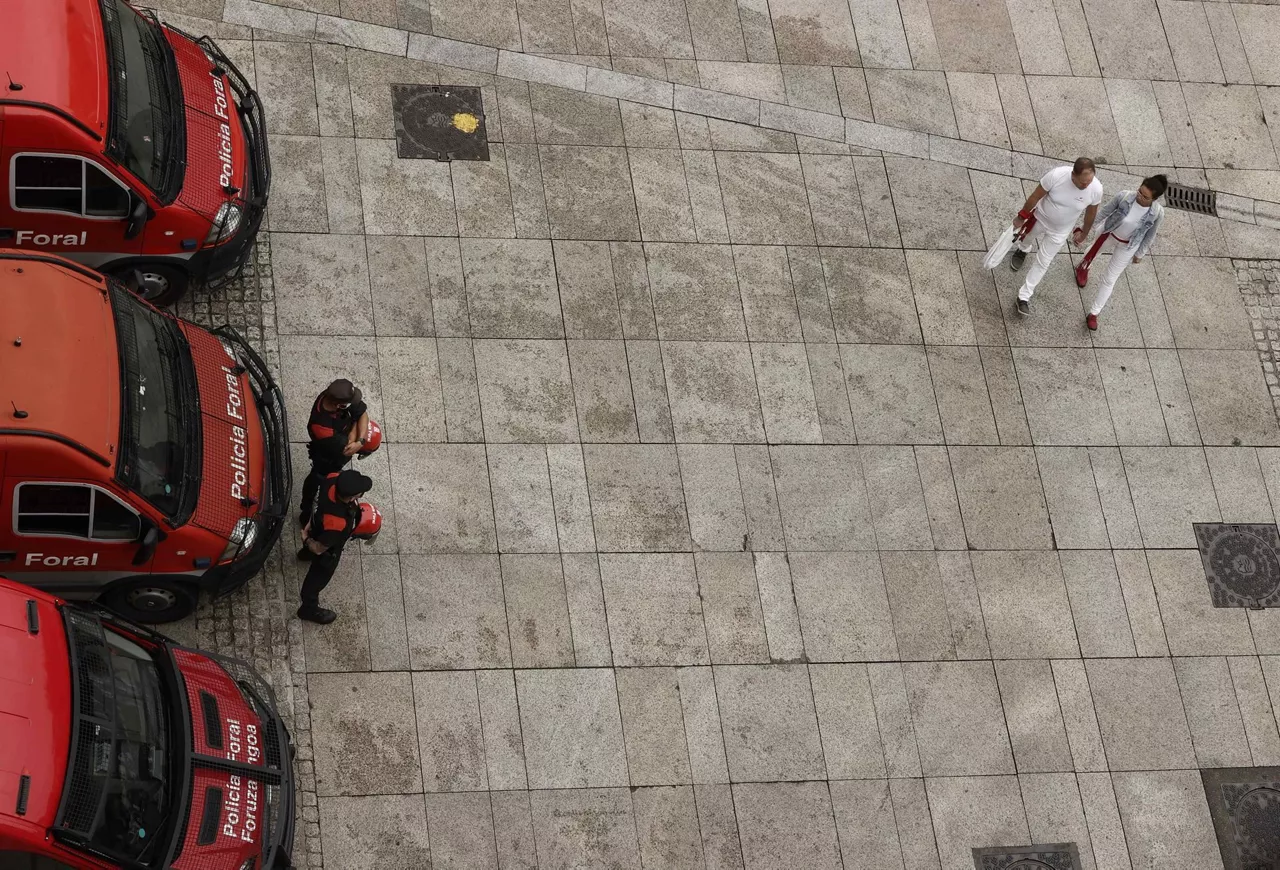 Dispositivo preparado en los sanfermines 2017