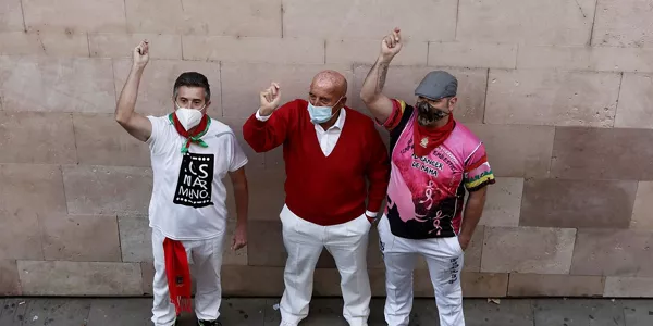 Pamplona, esta mañana (EFE)