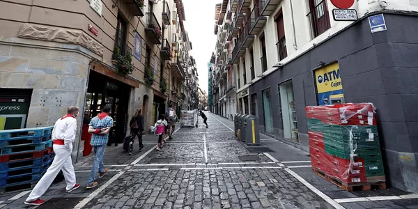 Pamplona, esta mañana (EFE)