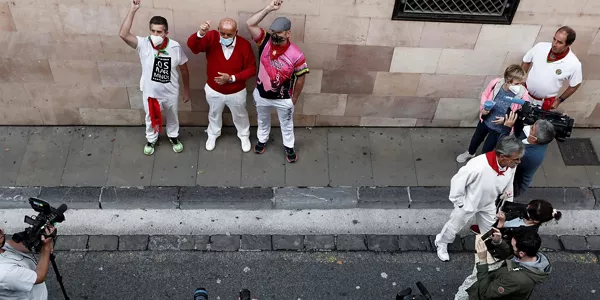 Pamplona, esta mañana (EFE)