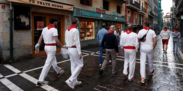 Pamplona, esta mañana (EFE)