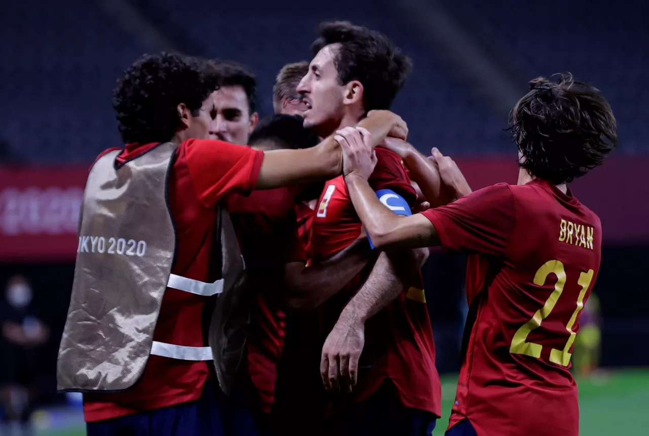 Mikel Oyarzabal, con la selección española