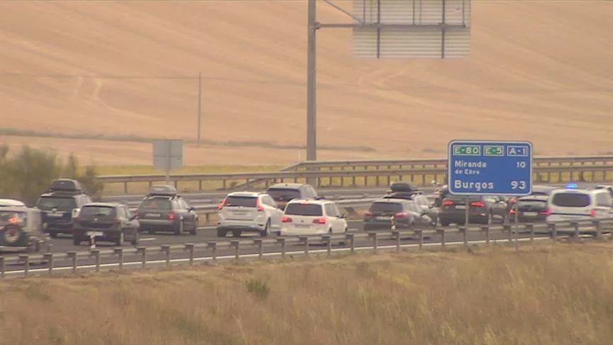 Trafiko astuna Armiñonen. Artxiboko irudia.