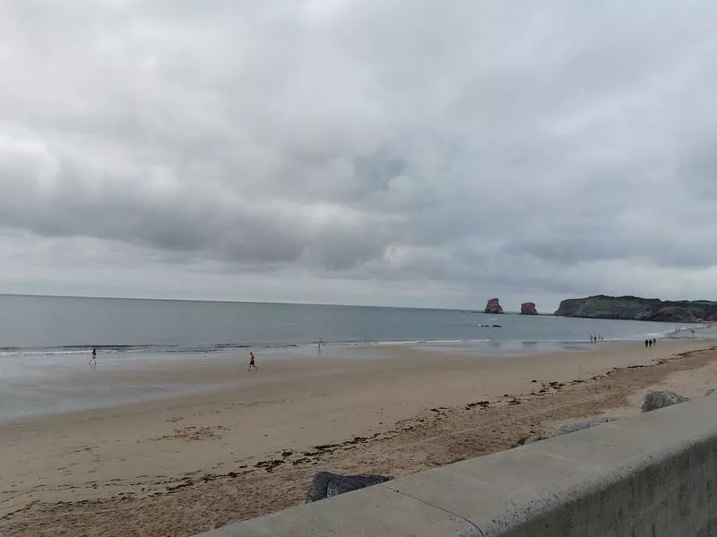 La playa de Hendaia, en una imagen de archivo