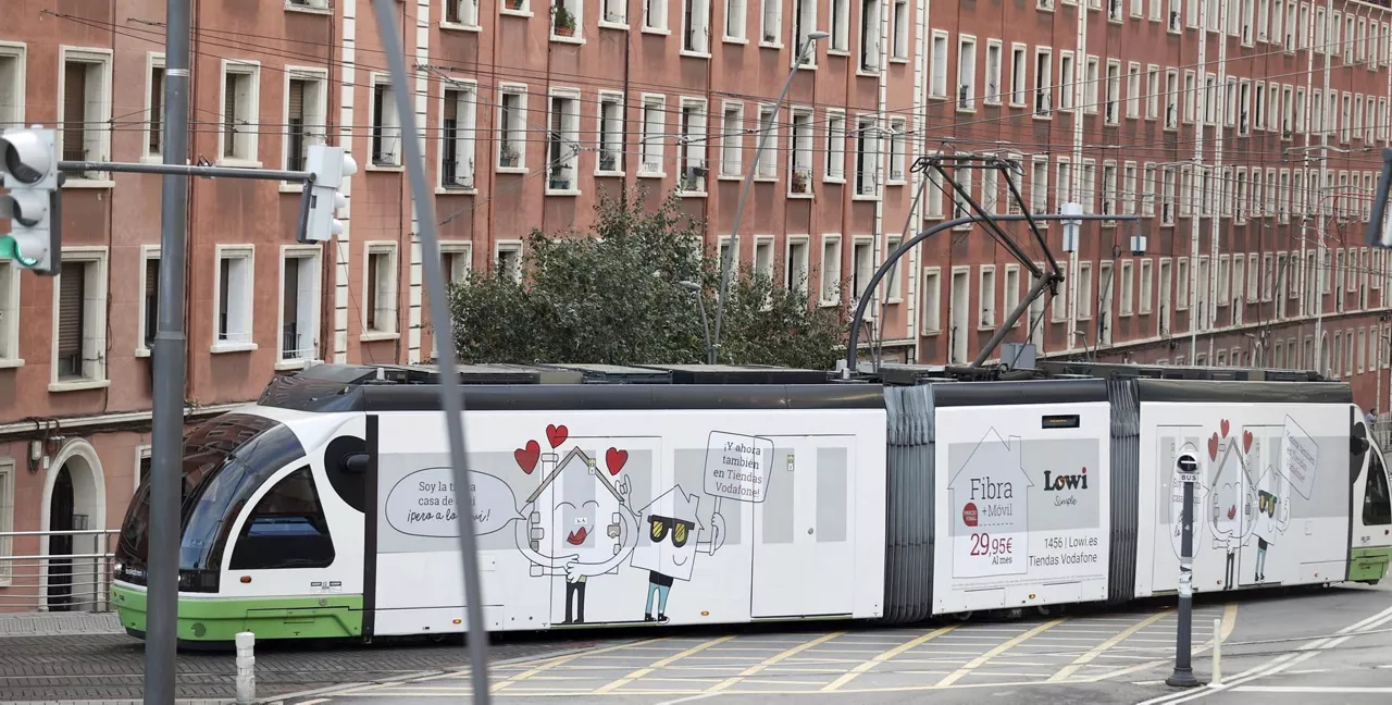Tranvía de Bilbao. Foto: EFE