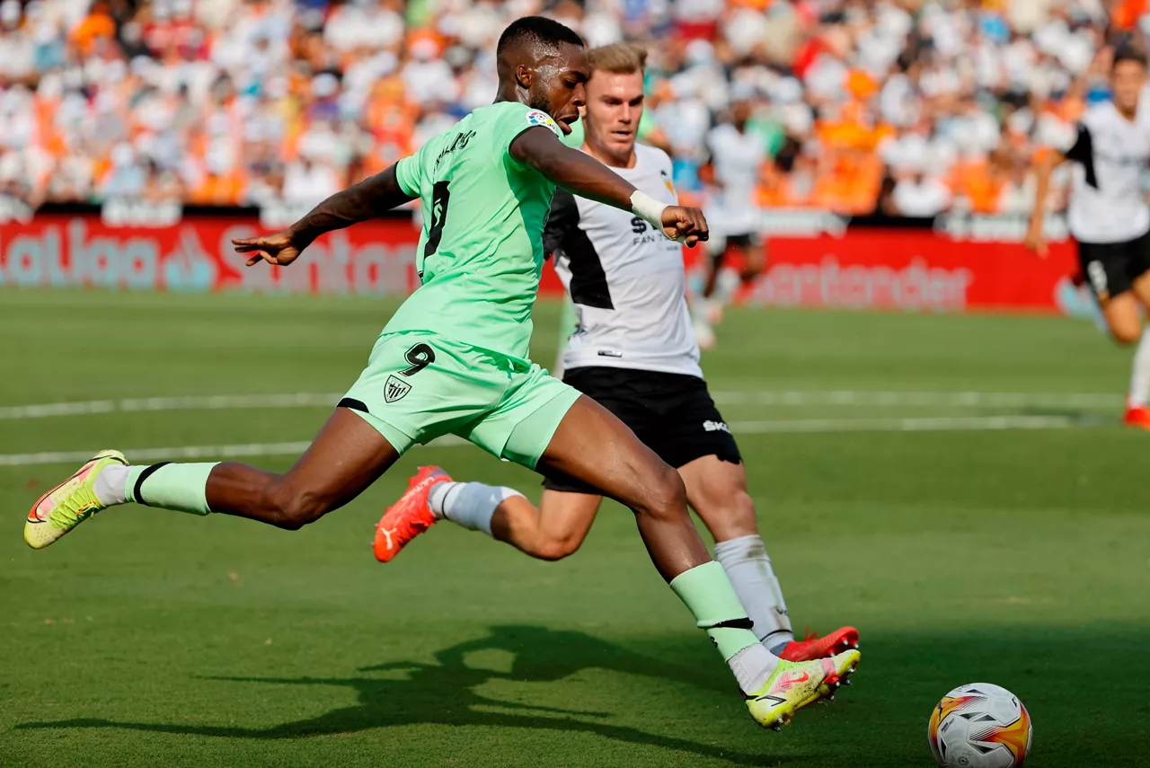 Williams en un partido conta el Valencia