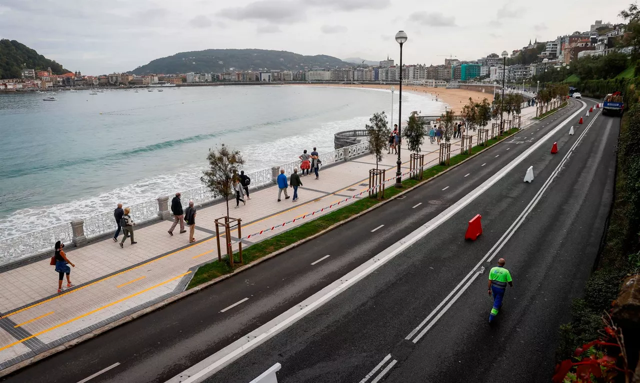 Paseo de La Concha en San Sebastián.