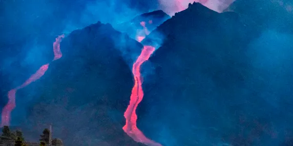 Cumbre Vieja sumendia. Argazkia: EFE