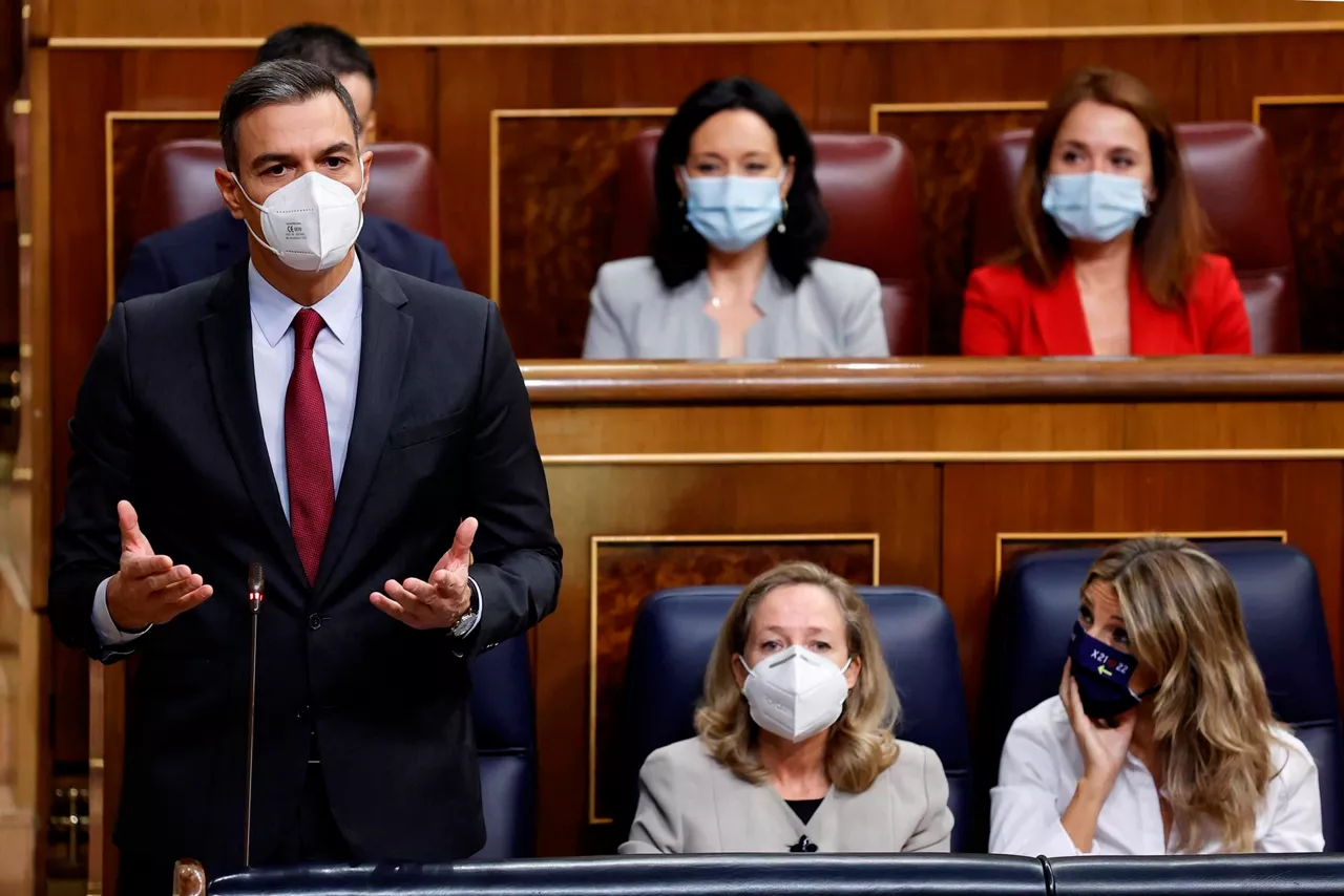 Pedro Sánchez en el Congreso. Foto de archivo: EFE