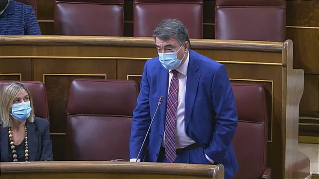 Aitor Esteban, Diputatuen Kongresuan EAJren bozeramailea. Artxiboko argazkia: EITB Media