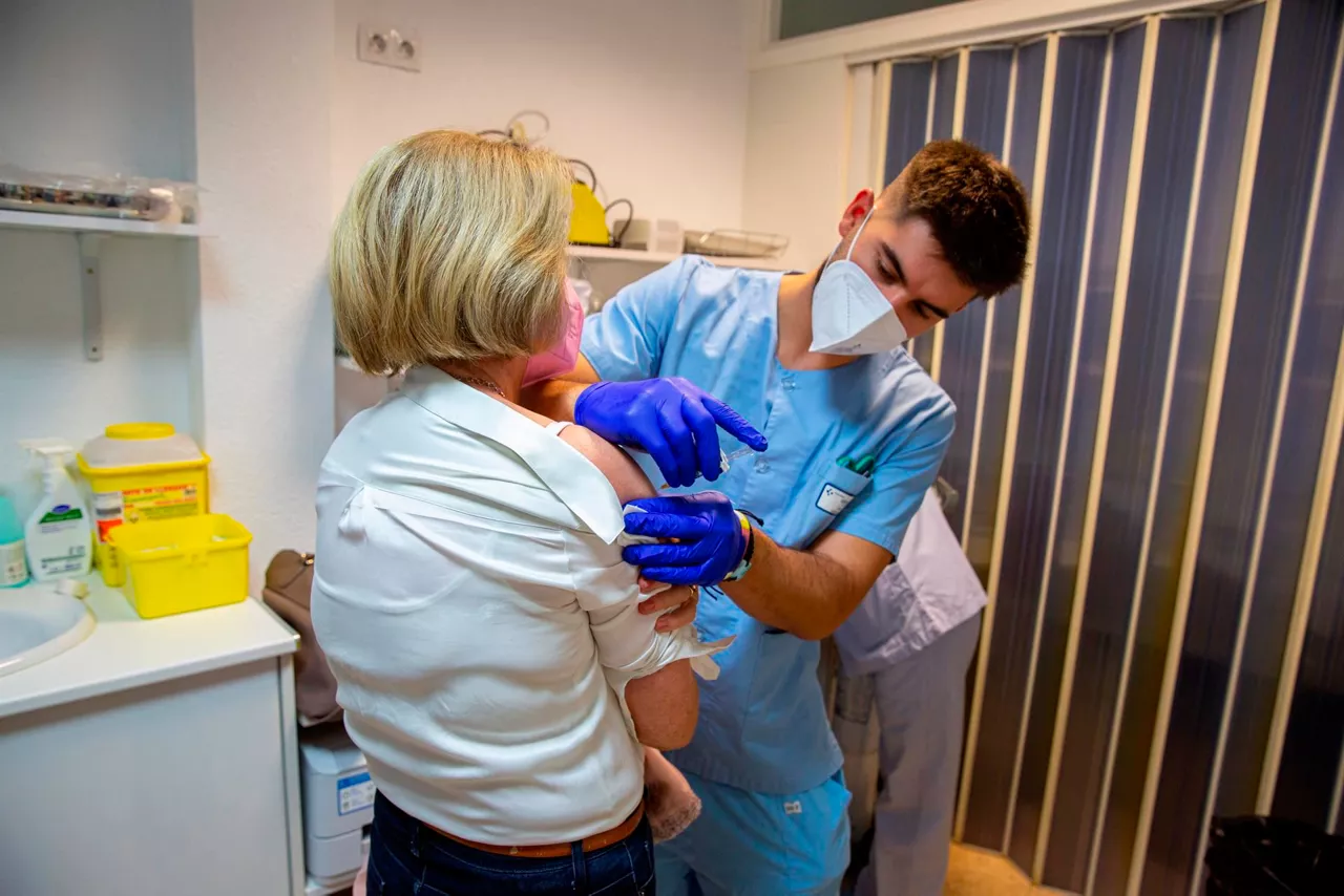 Vacunación contra la gripe en Vitoria-Gasteiz. Foto de archivo: EFE
