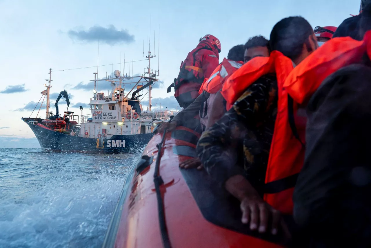 El buque de rescate 'Aita Mari' en el Mediterraneo. Foto de archivo: Alfonso Novo