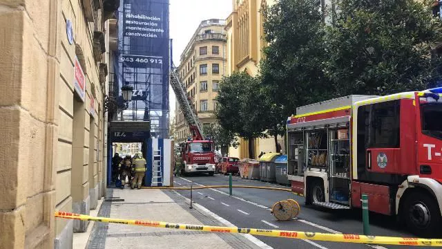 Bomberos en San Sebastián