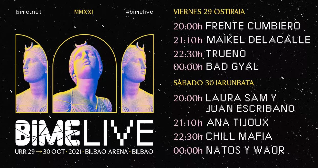 BIME LIVE jaialdiko kartela