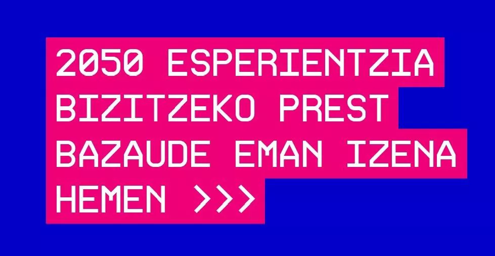 '2050 Esperientzia'ko kartela