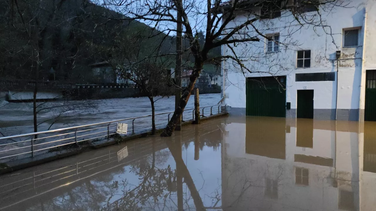 Inundaciones en Elgoibar. Foto: Radio Euskadi